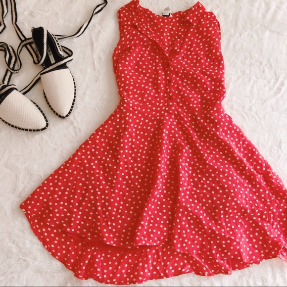 Dresses & Skirts - Red polka dot dress